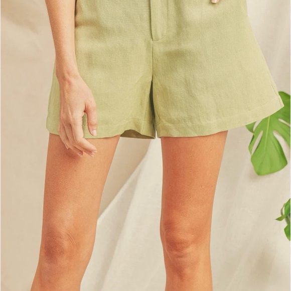Paper & Cranela Pants - Olive Women's Casual Bermuda Shorts